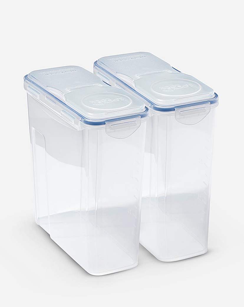 Lock & 2 Piece Cereal Container Set