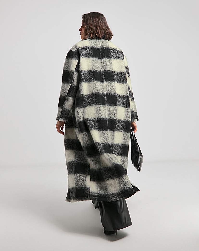 Brushed Mono Check Maxi