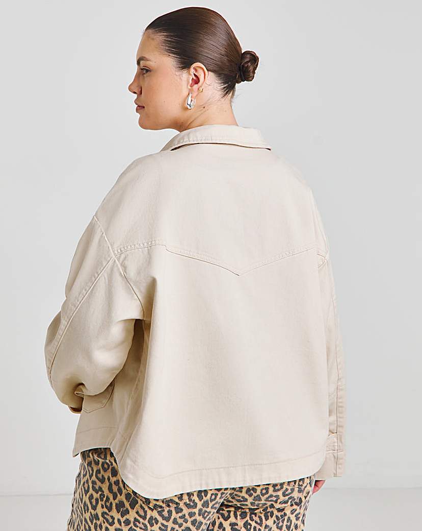 Stone Cropped Utility Jacket