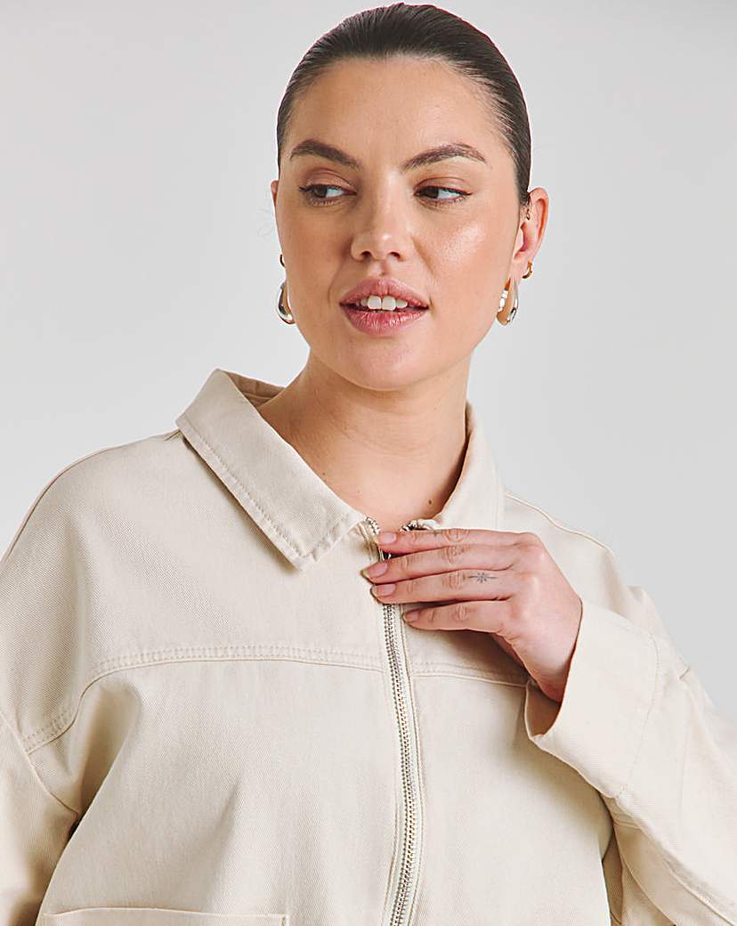 Stone Cropped Utility Jacket