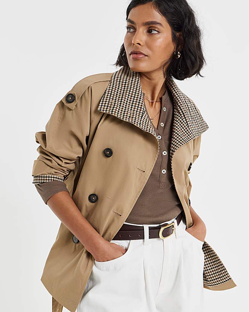 Simply Be Short Trench Coat