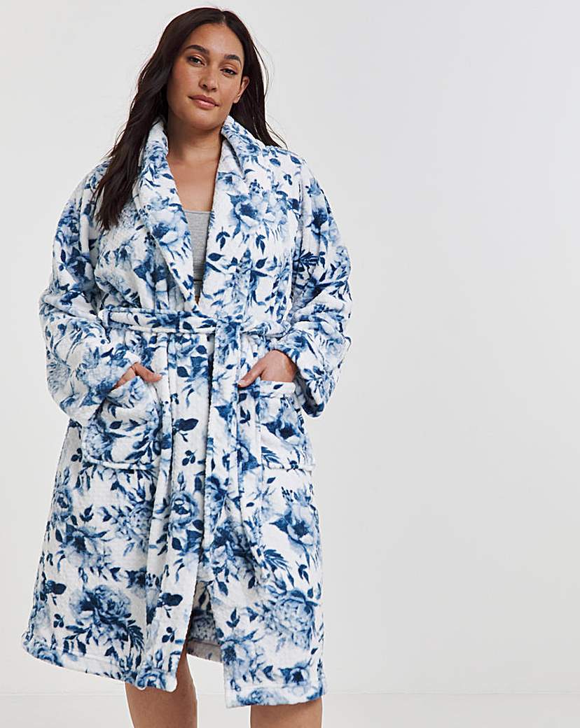 Pretty Secrets Cosy Fleece Dressing Gown