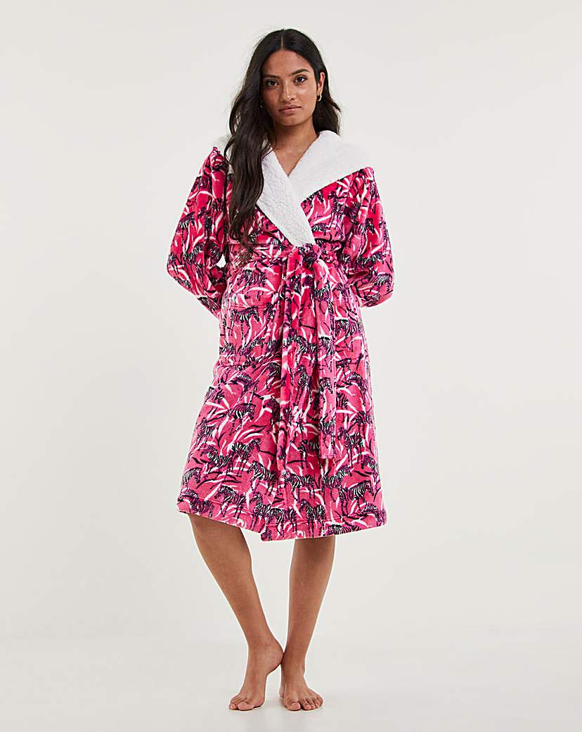 Pretty Secrets Zebra Fleece Gown