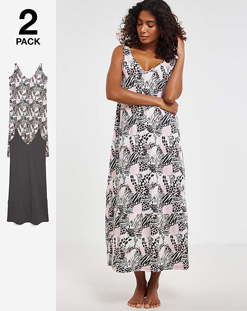 Pretty Secrets 2 Pack Maxi Nighties