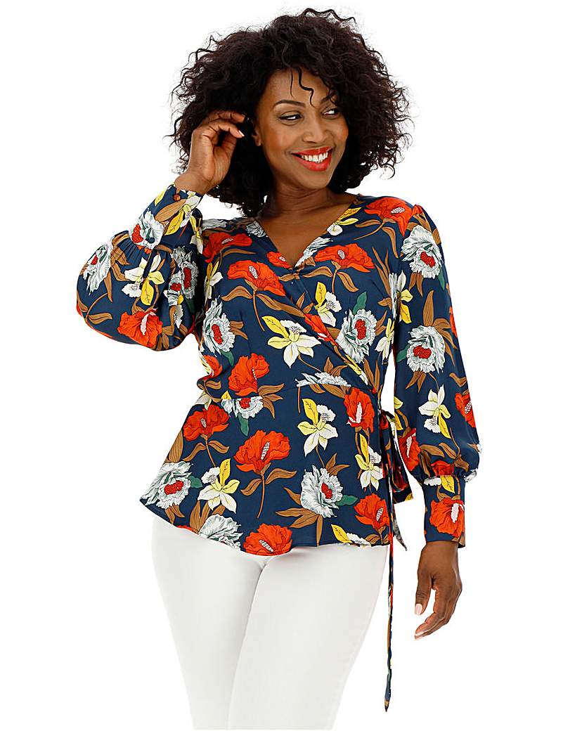 Lovedrobe All Over Floral Wrap Top