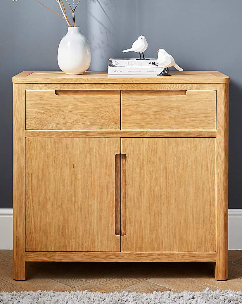 Logan Oak 2 Door drawer Sideboard