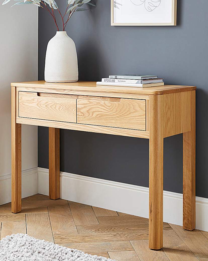 Logan Oak Console Table - Oak