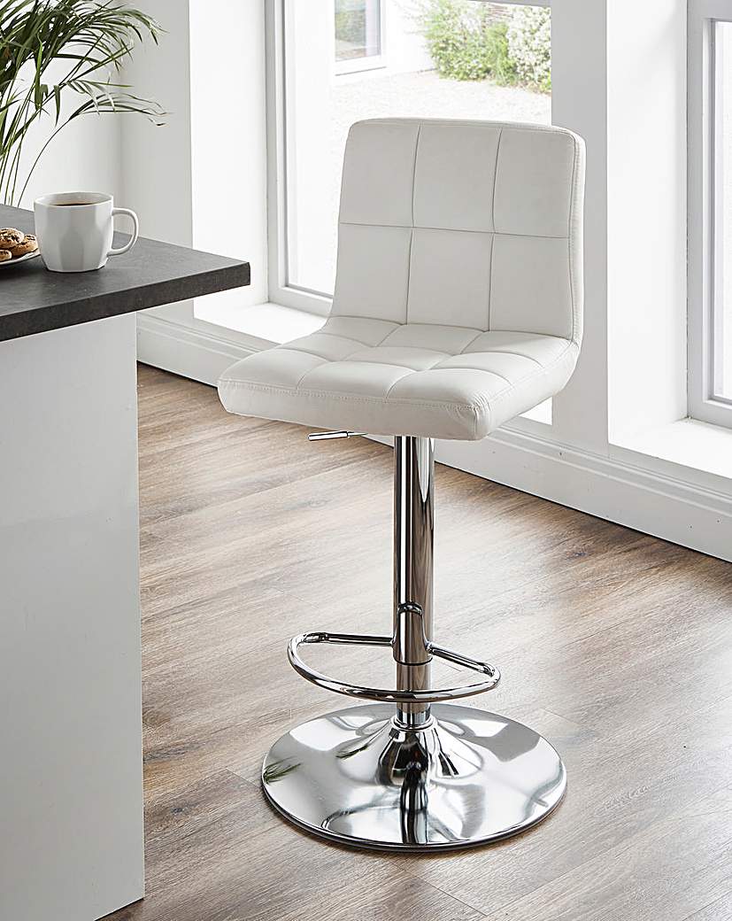 Portland Faux Leather Gaslift Barstool