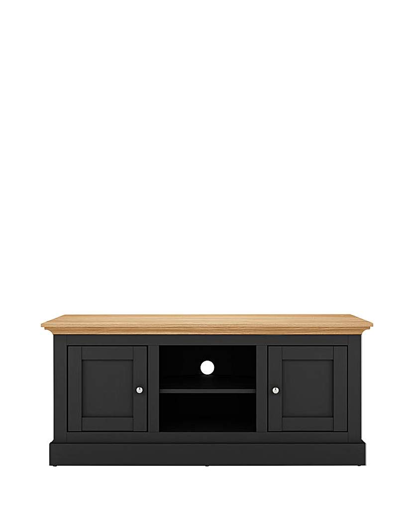 Julipa Ashford Wide TV Stand - Black/Oak