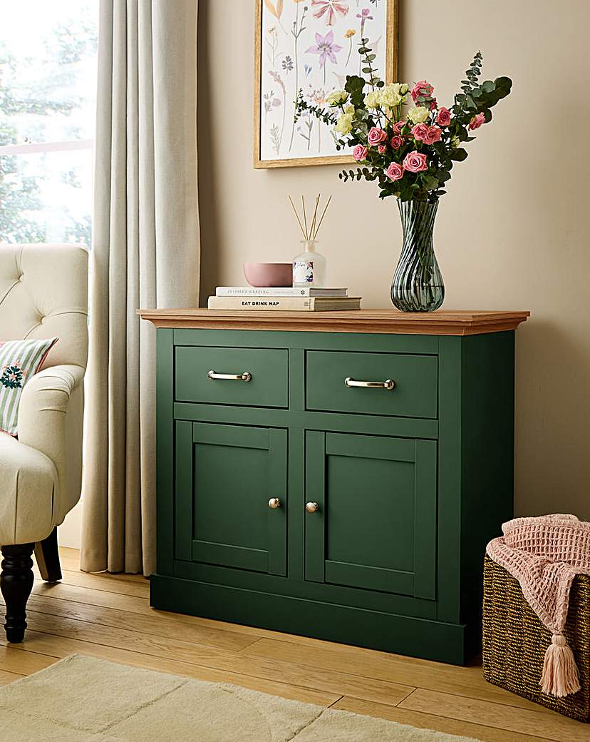 Julipa Ashford 2 Door Drawer Sideboard - Green