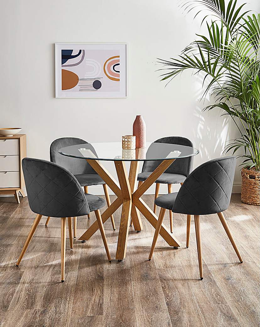 Bodie Oak Effect Dining Table