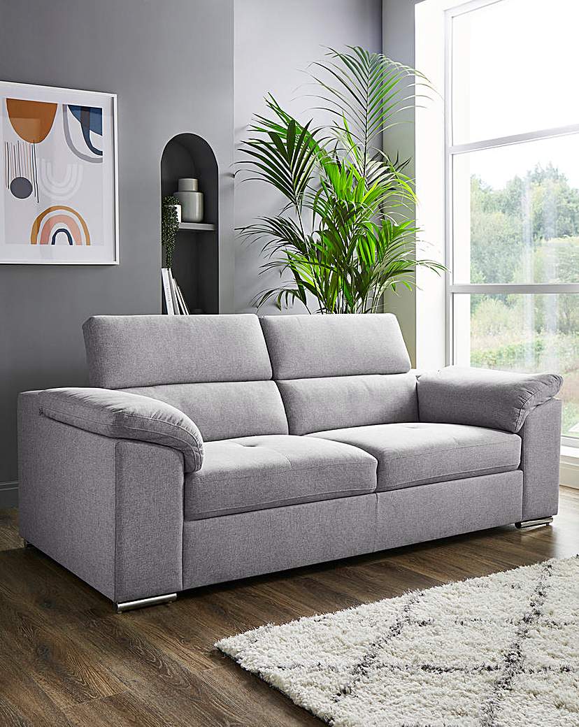 Ripley 3 Seater Sofa Adjustable Headrest