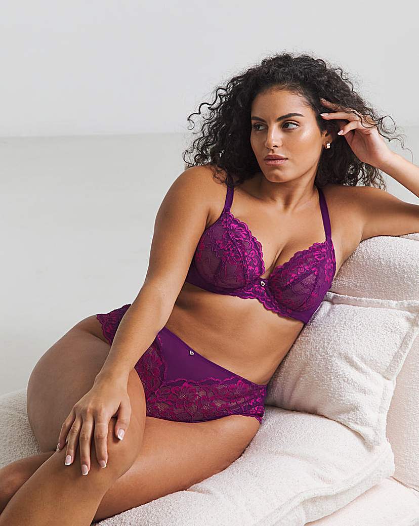 New In - Ann Summers Sexy Lace DD Plus Bra Purple
