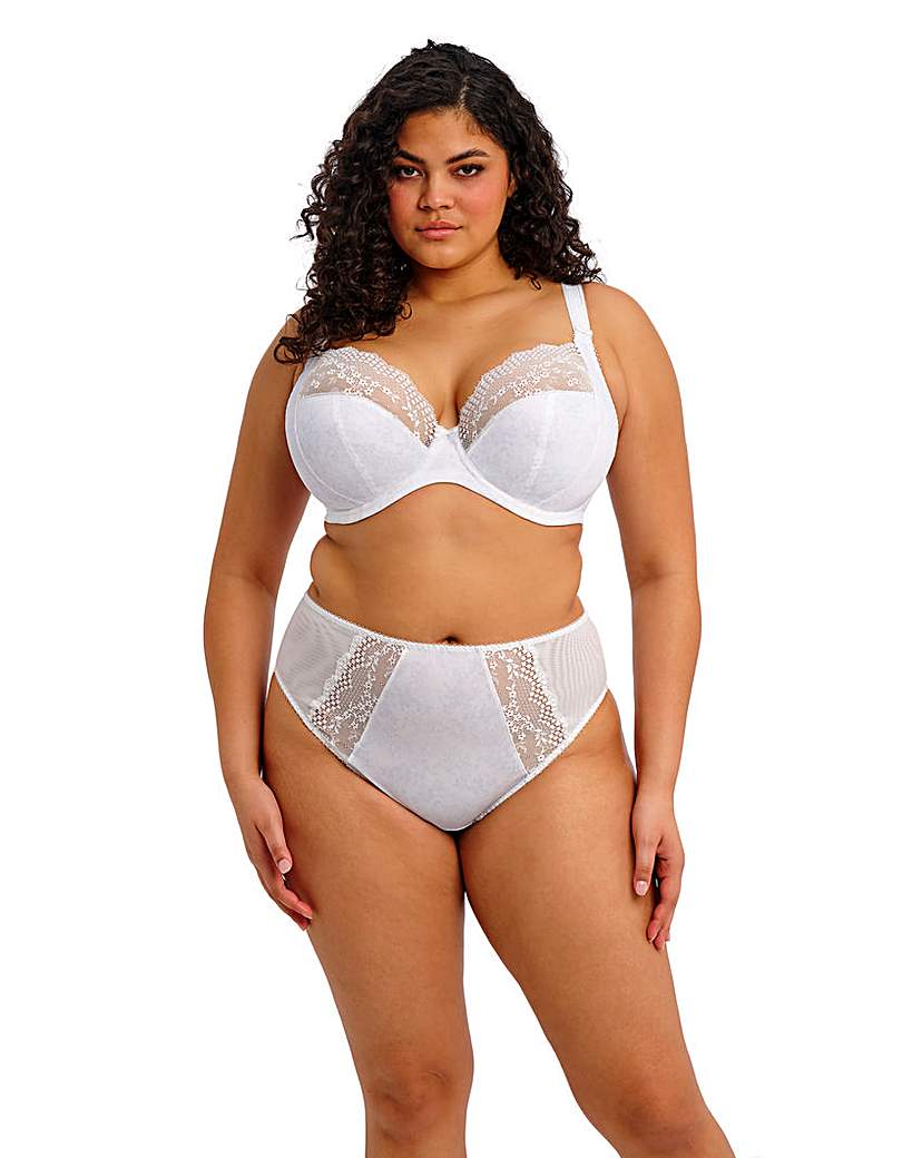New In - Elomi Lucie High Leg Knicker White