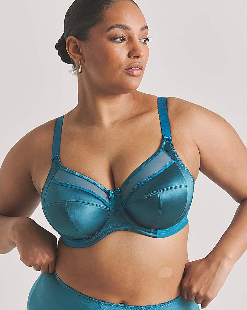 New In - Goddess Keira Full Cup Bra Med Blue