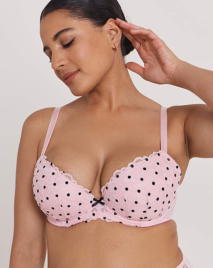 Ann Summers Women's Pink Sexy Lace Plunge Bra 44D