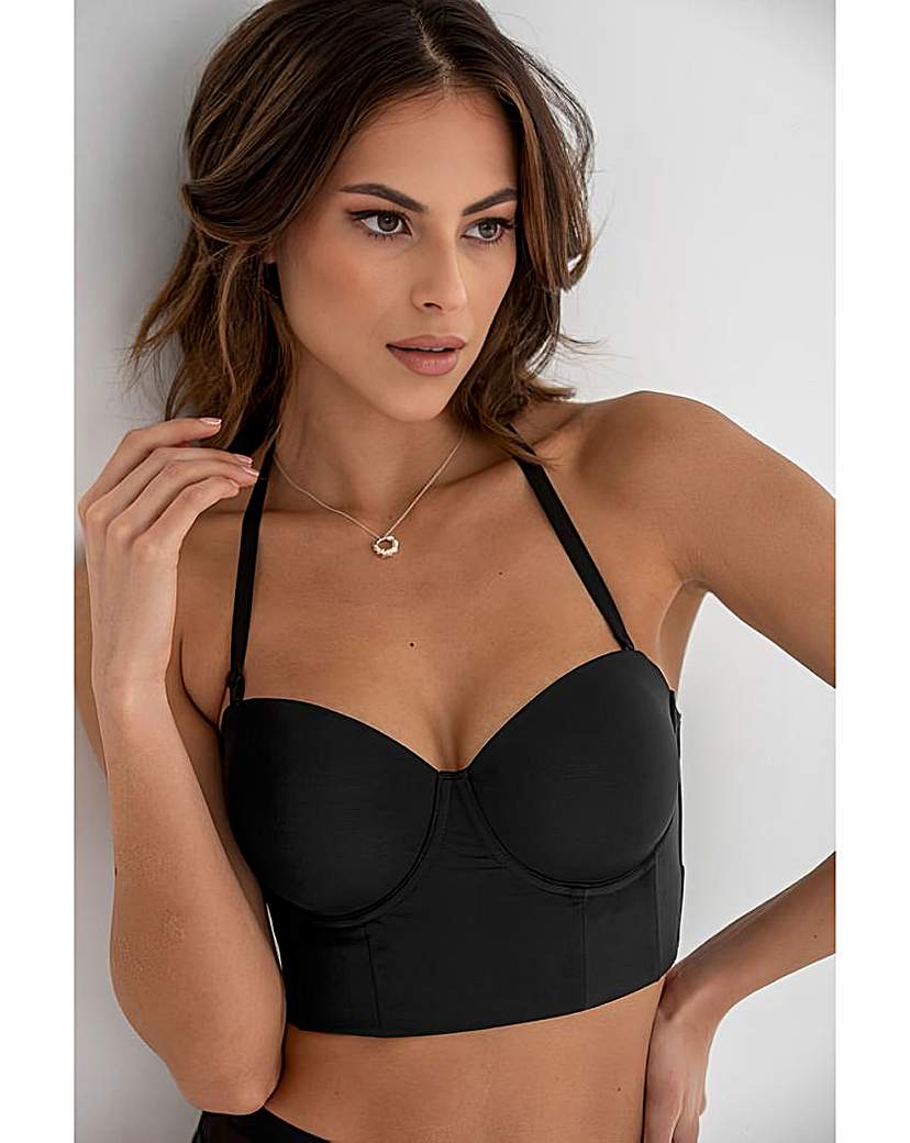New In - Pour Moi Definitions Longline Bra Black