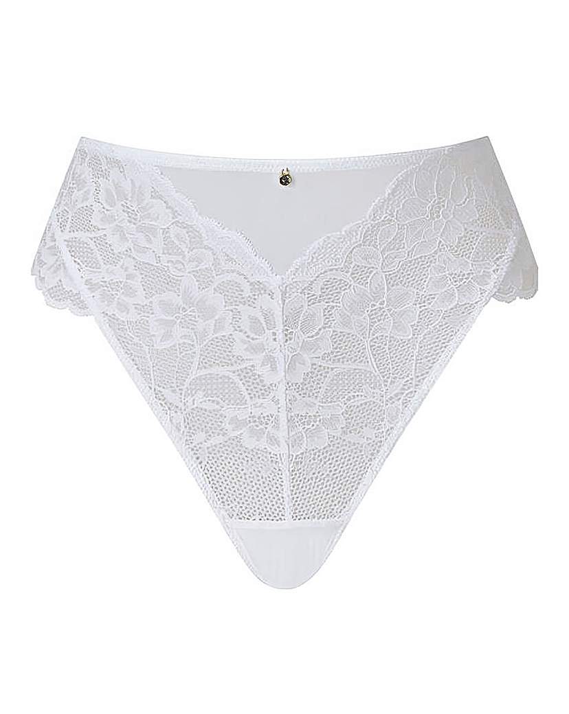 New In - Ann Summers Sexy Lace Deep Brazilian Wht