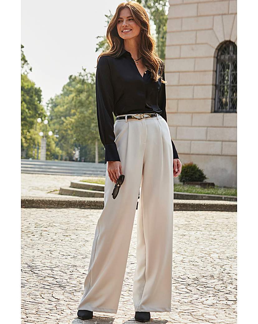 Sosandar Front Wide Leg Trouser