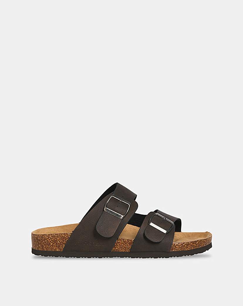 Jack & Jones Brown Malmo Two Strap Sandal - : Size 11