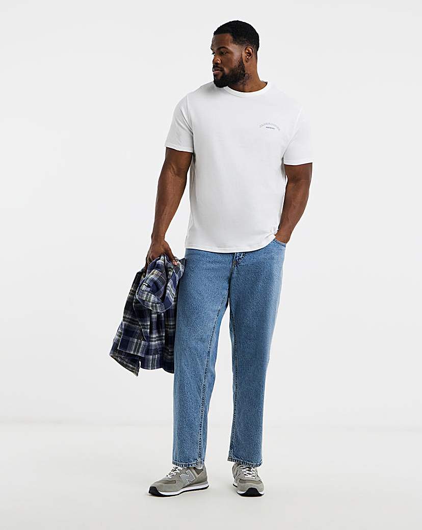 Jack & Jones Blue Denim Chris Relaxed Fit Jean - : Large