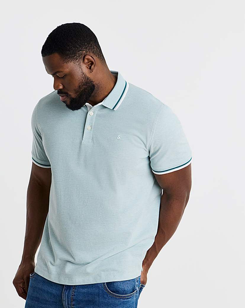 Jack Jones Paulos Tipped Polo Teal JACK …