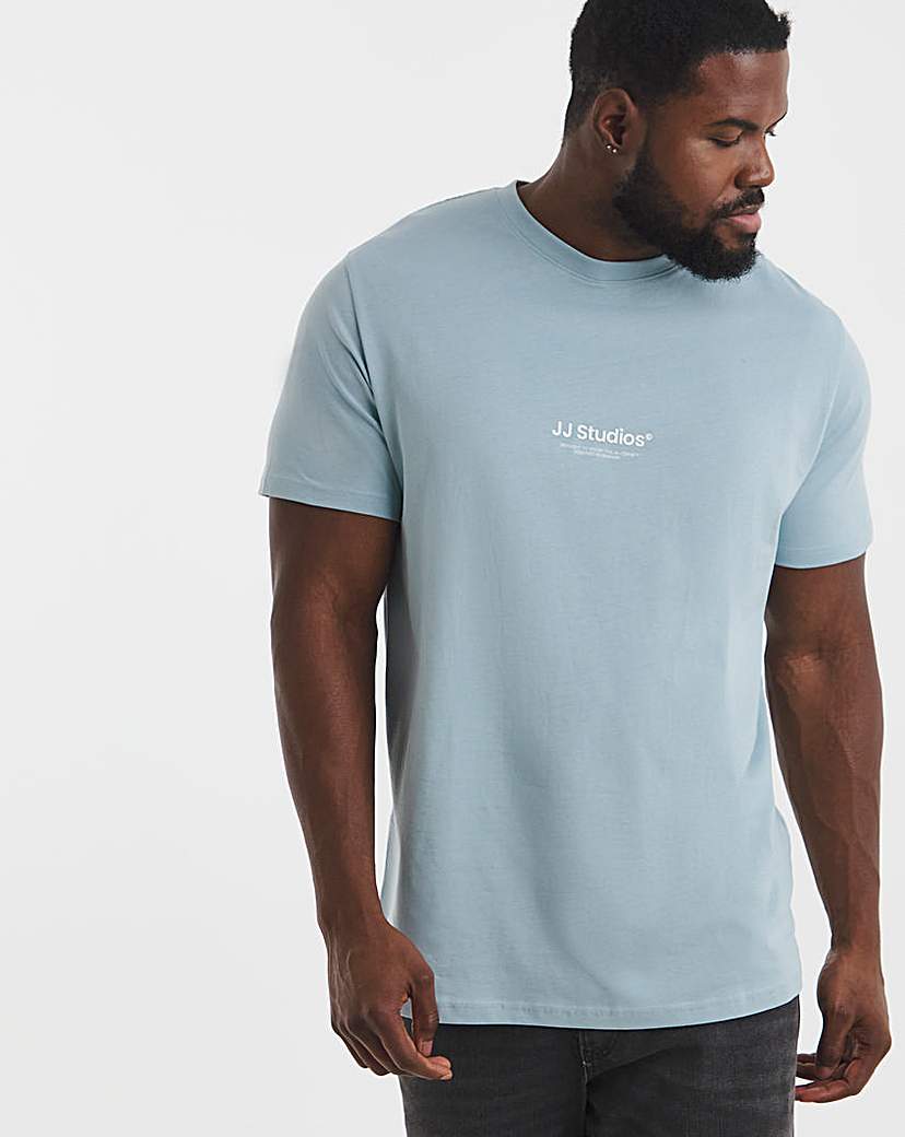 Jack & Jones Blue Soho Logo T-Shirt - 2XL(53)