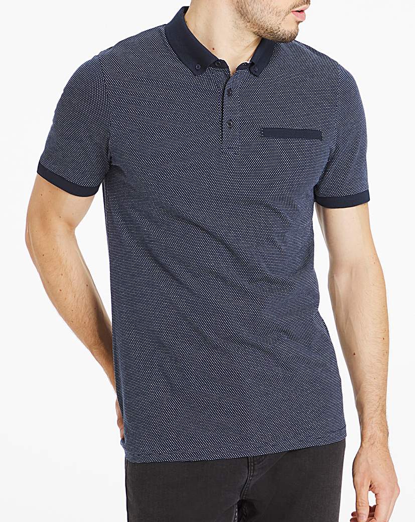 Image of Button Down Jaquard Polo