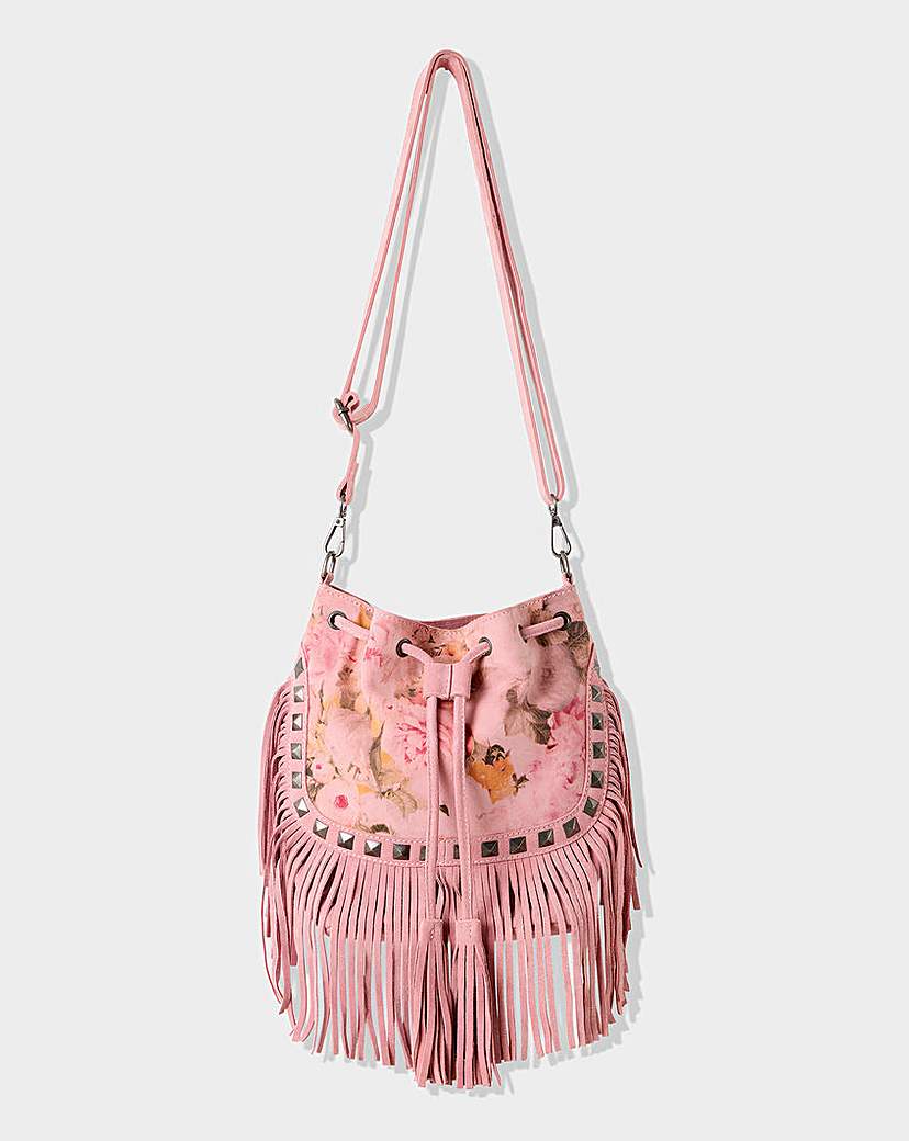 New In - Joe Browns Rock 'n' Rose Suede Boho Bag