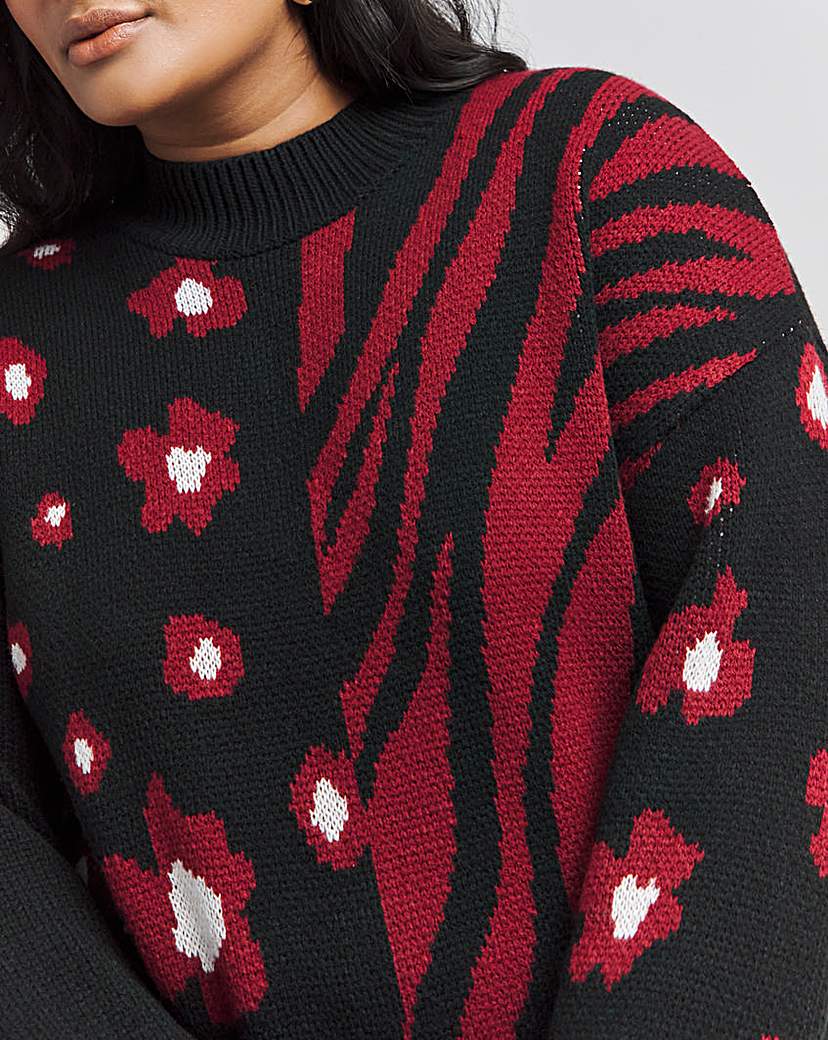 Joe Browns Mix Print Animal Jumper