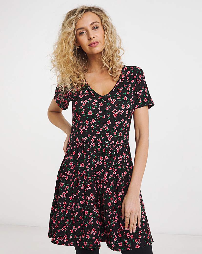 New In - Joe Browns Tiered Floral Jersey Tunic