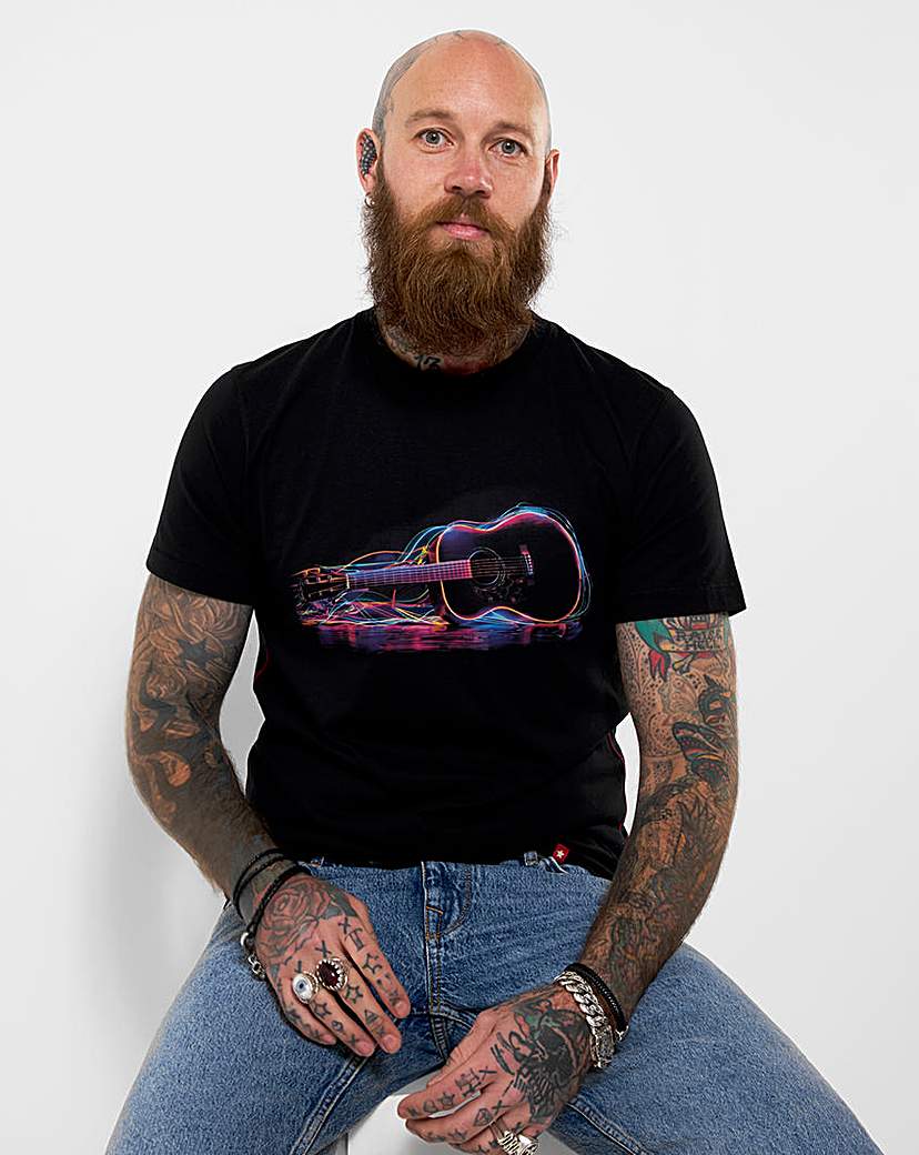 Joe Browns Neon Lights GuitarTee - Navy