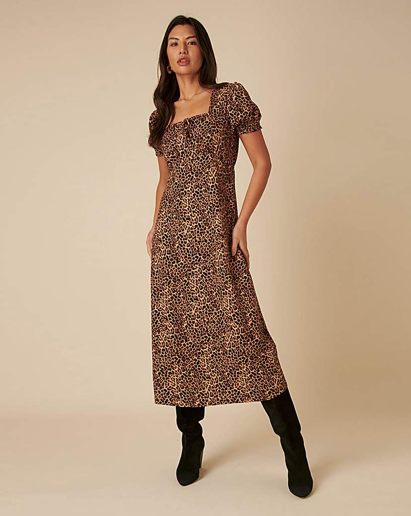 Nobody's Child Midi Leopard Dress