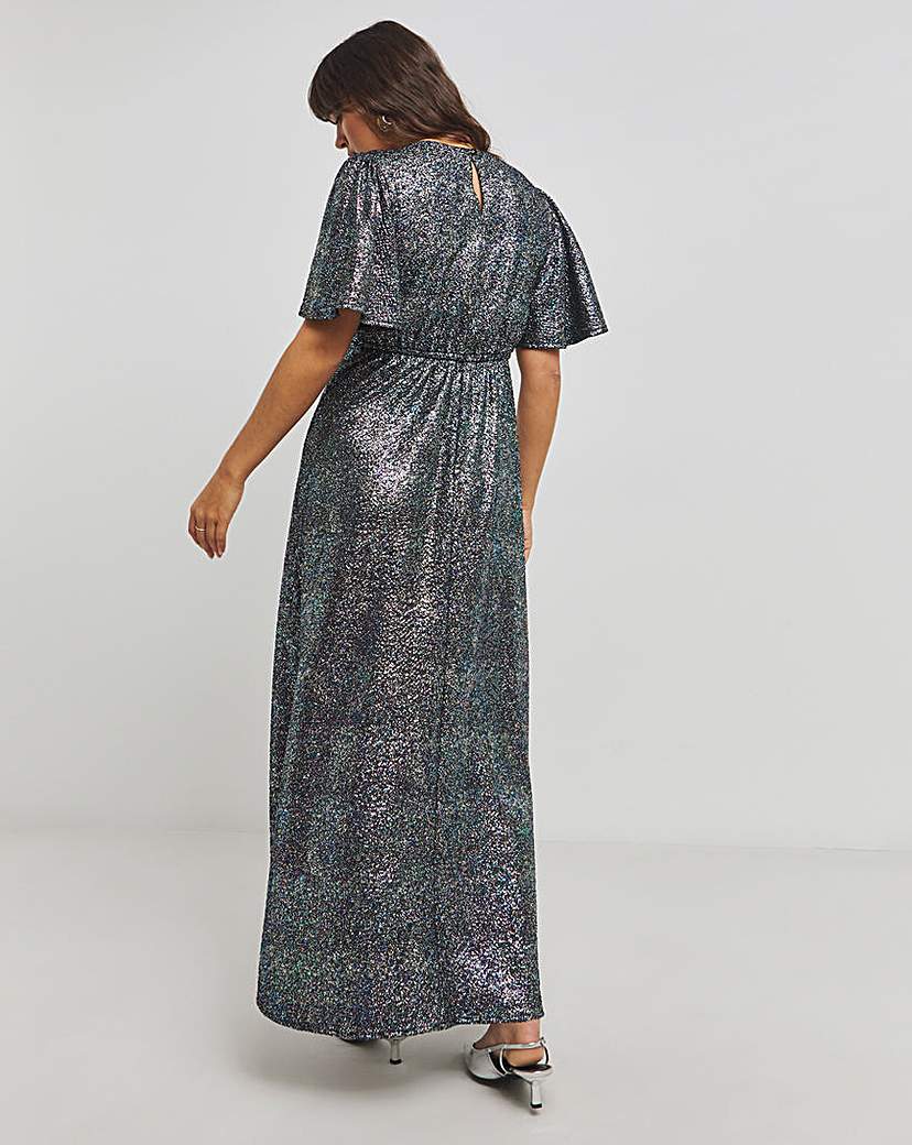 Twisted Wunder Maxi Multi Foil Dress