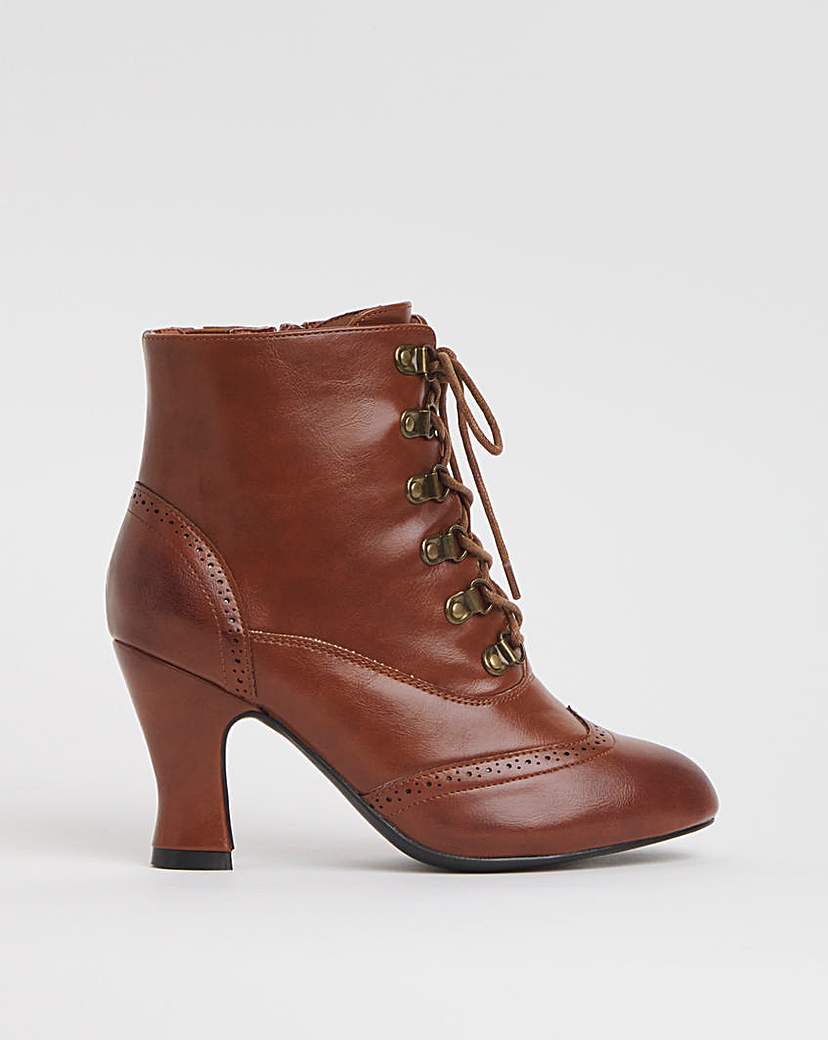 Joe Browns Brogue Lace Up Boot E Fit