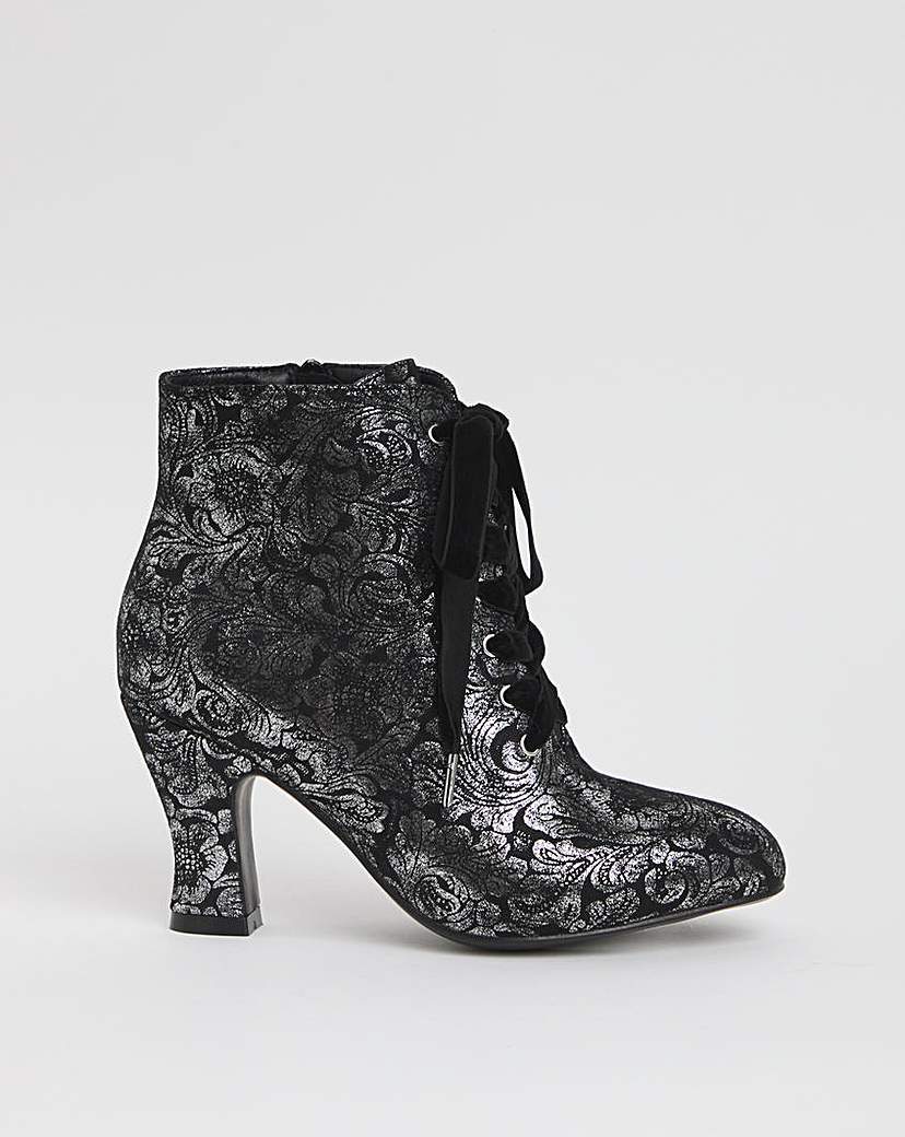 Joe Browns Velvet Printed Bootie EEE Fit