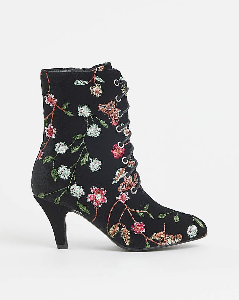 Joe Browns Embroidered Bootie E Fit