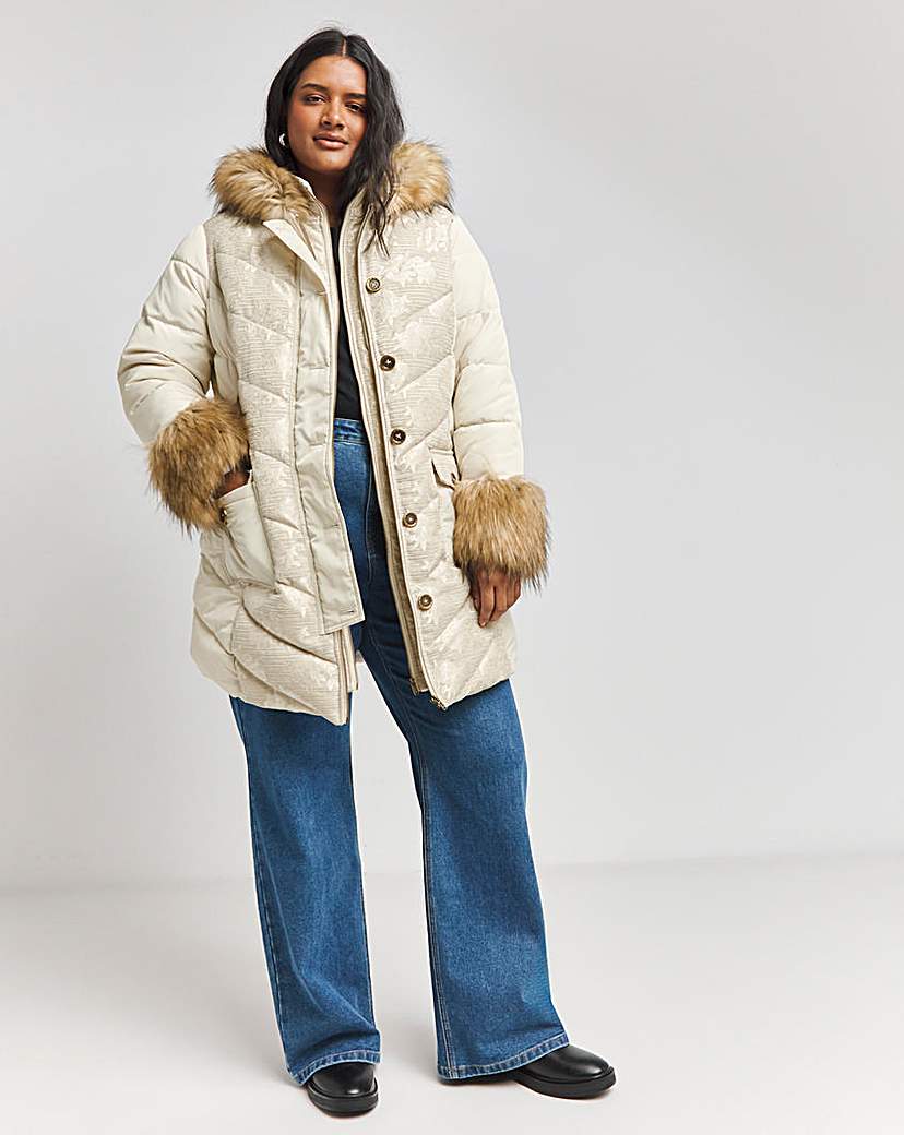 Joe Browns Fur Trim Puffer Coat