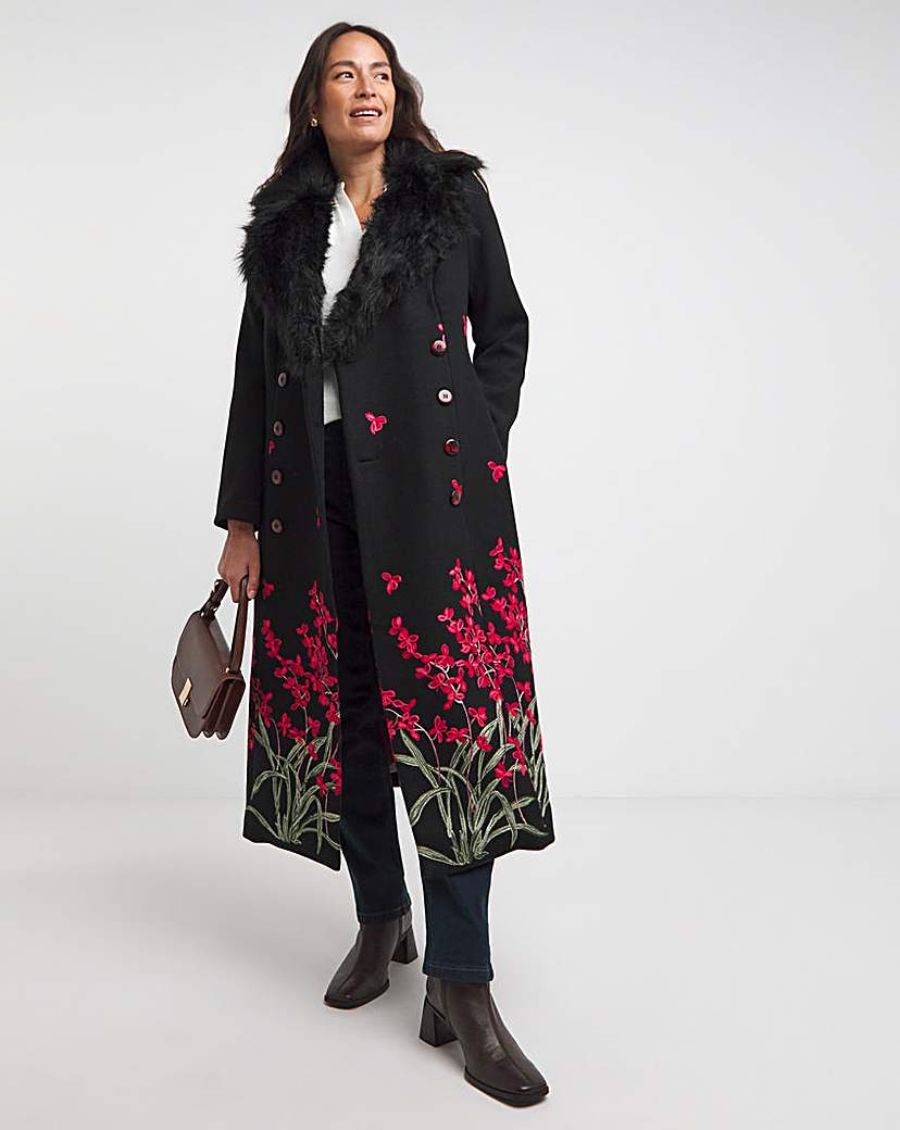 New In - Joe Browns Red Roses Boutique Coat