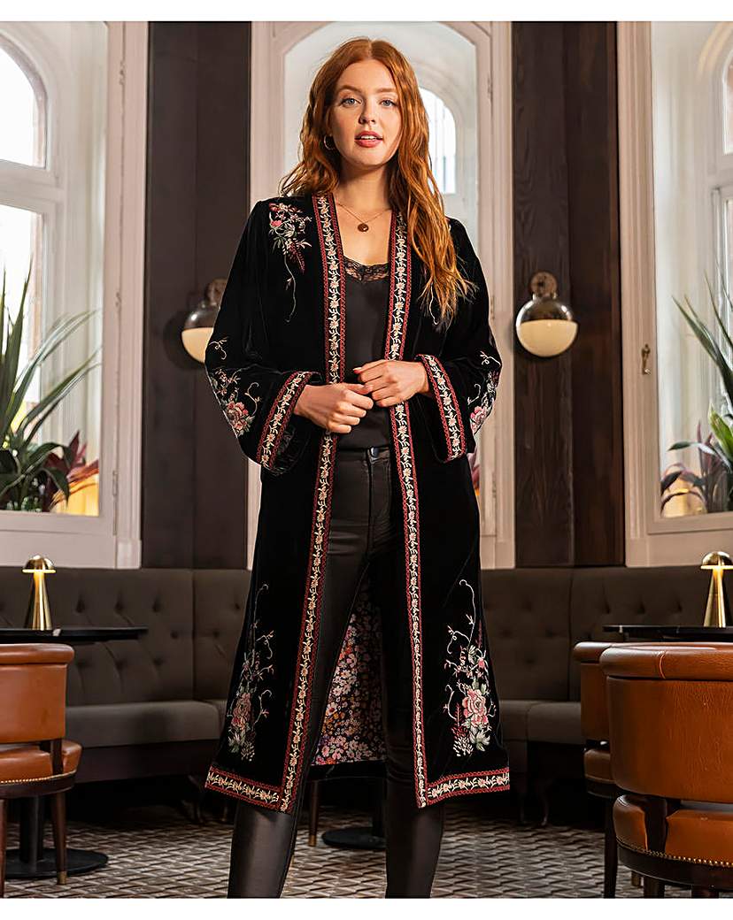 New In - Joe Browns Boutique Embroidered Kimono