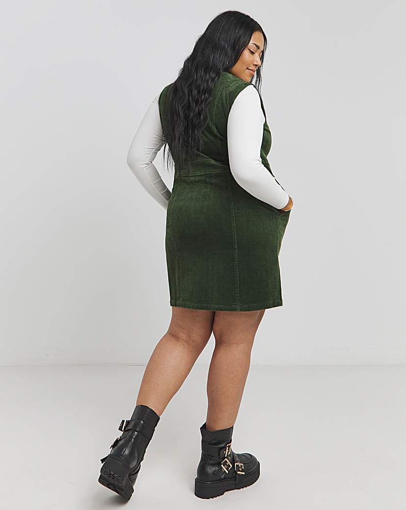 Joe Browns Confident Cord Pinafore Dress