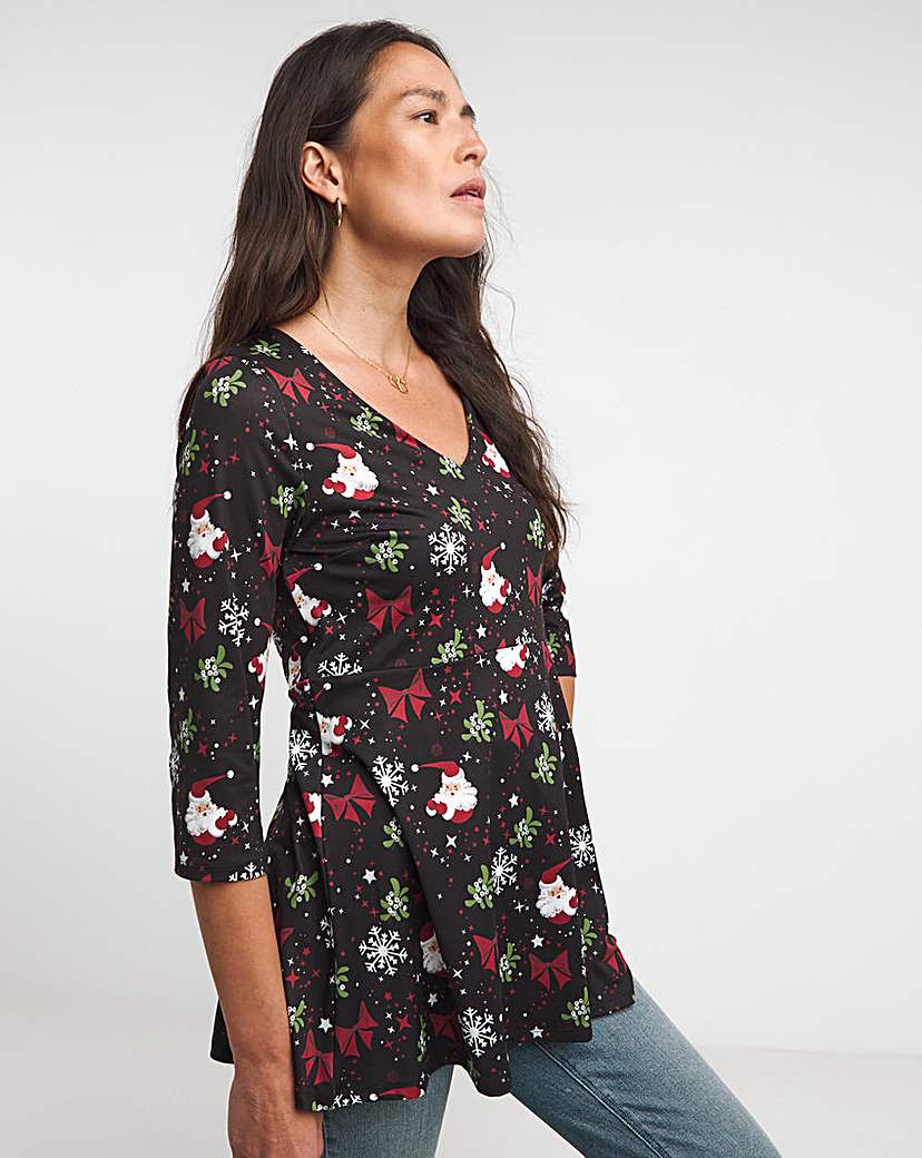 Joe Browns Christmas Bow Print Tunic