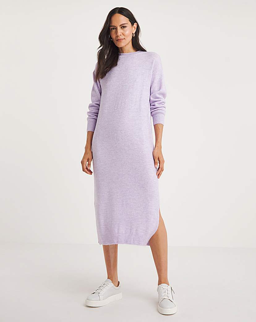 Crew Neck Midi Dress Sponge