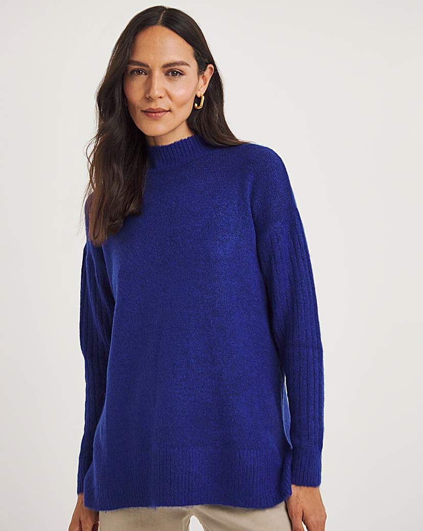 Ribbed Side Split Tunic