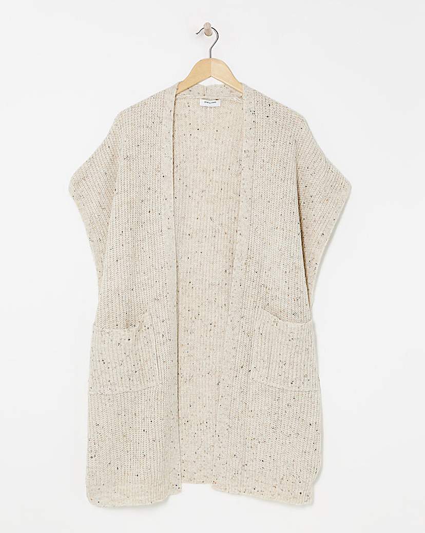Edge to Neppy Throw On Cardigan