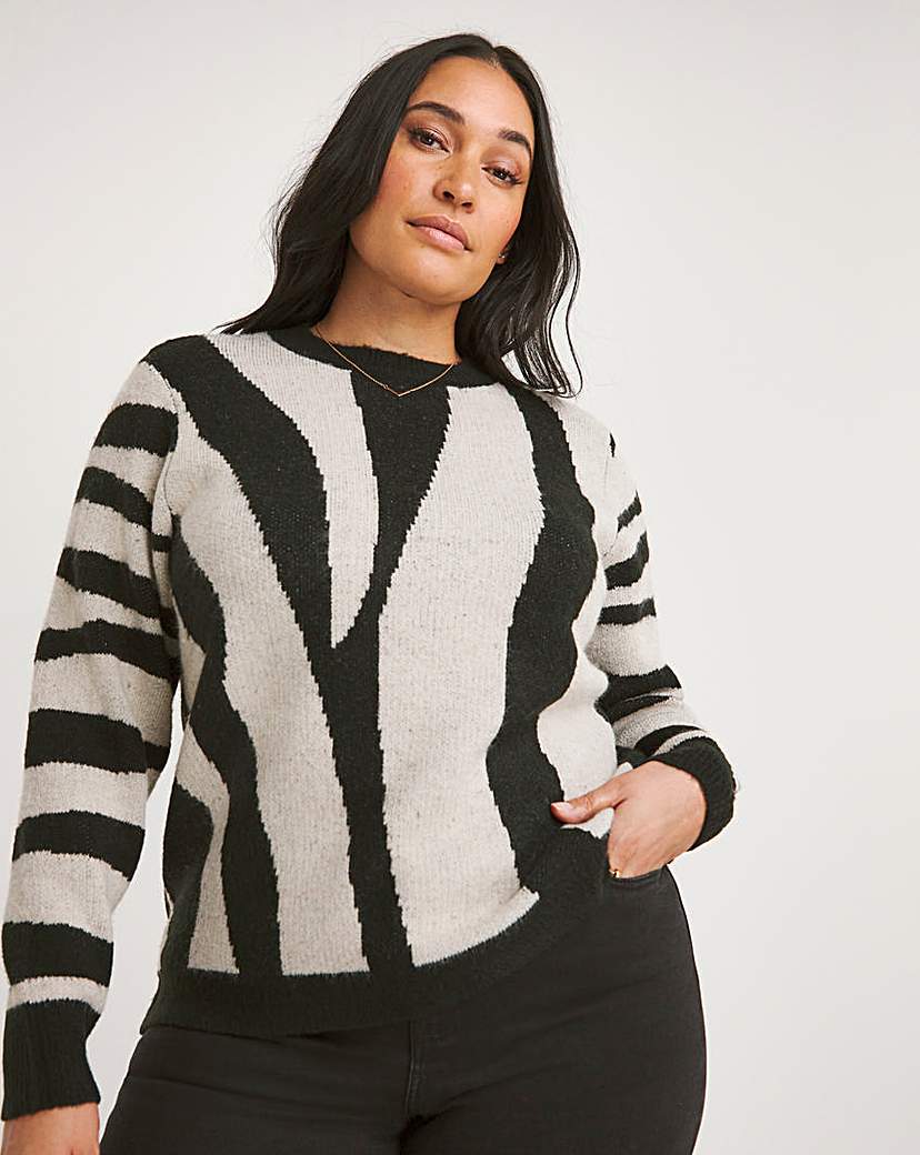 Swirl Jacquard Jumper