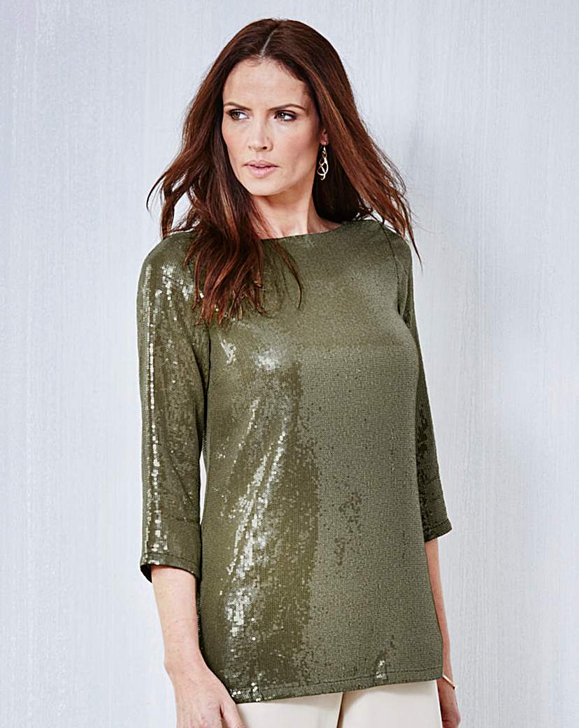 Image of JOANNA HOPE Sequin Top