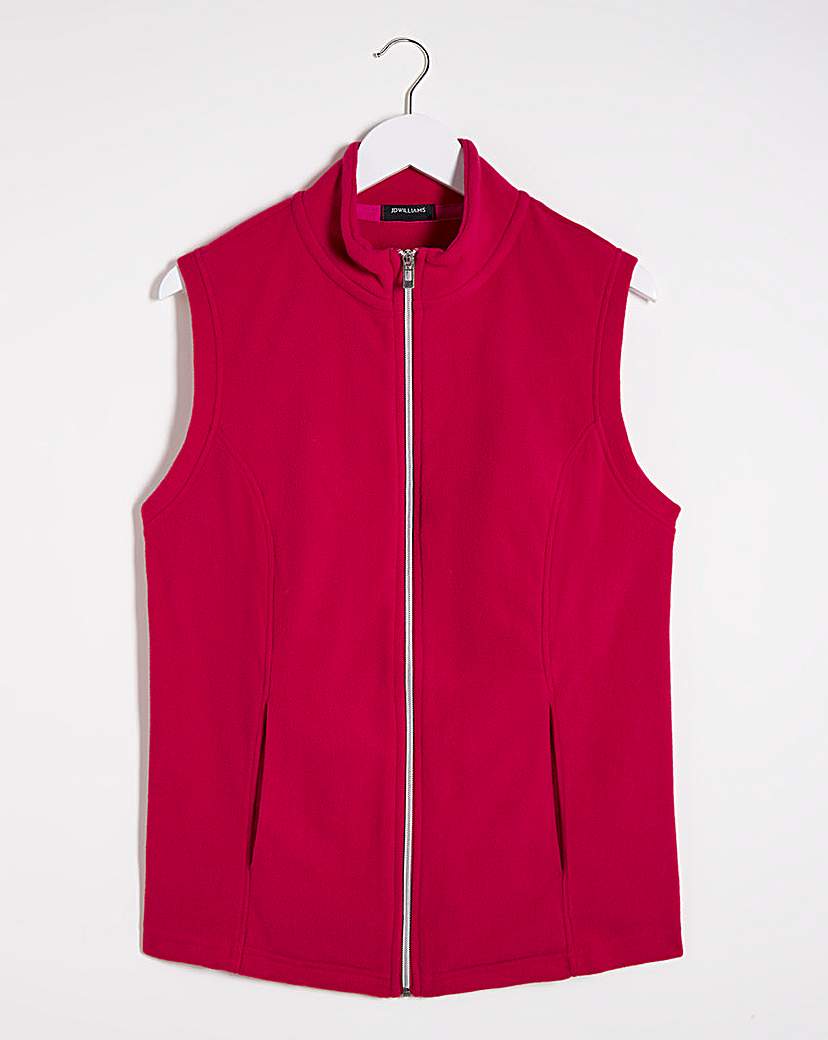 Raspberry Fleece Gilet