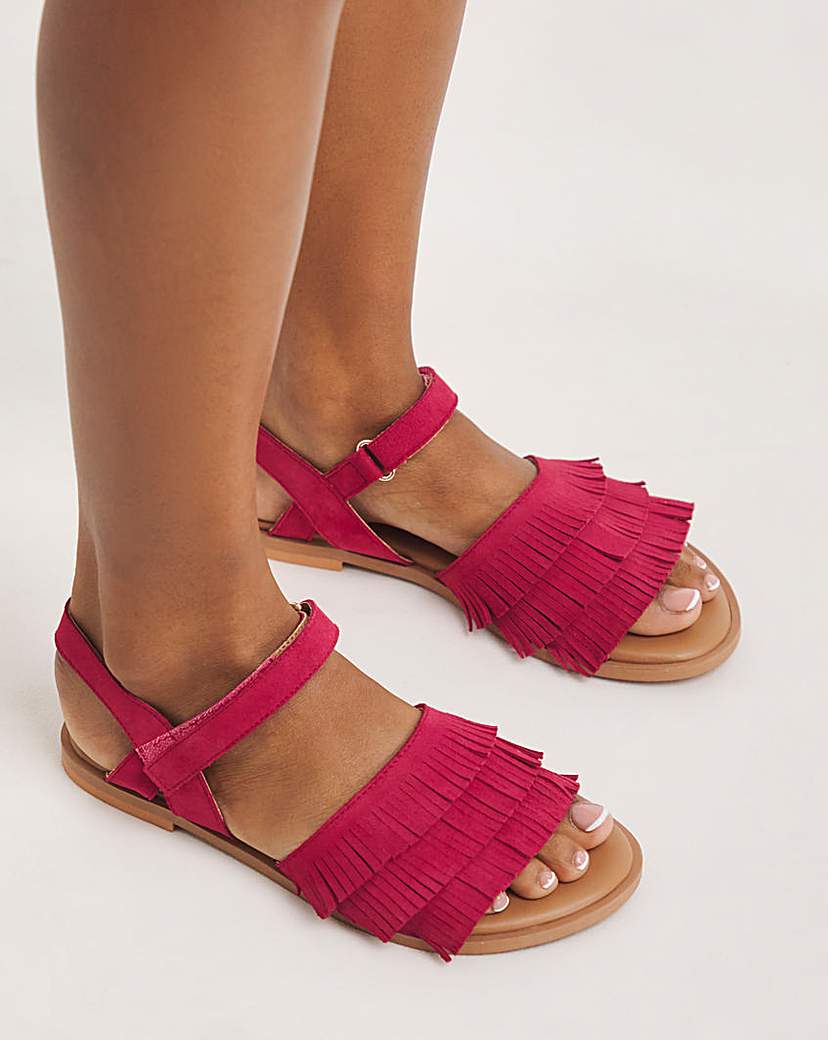 Joe Browns Tassel Fringe Sandals E Fit