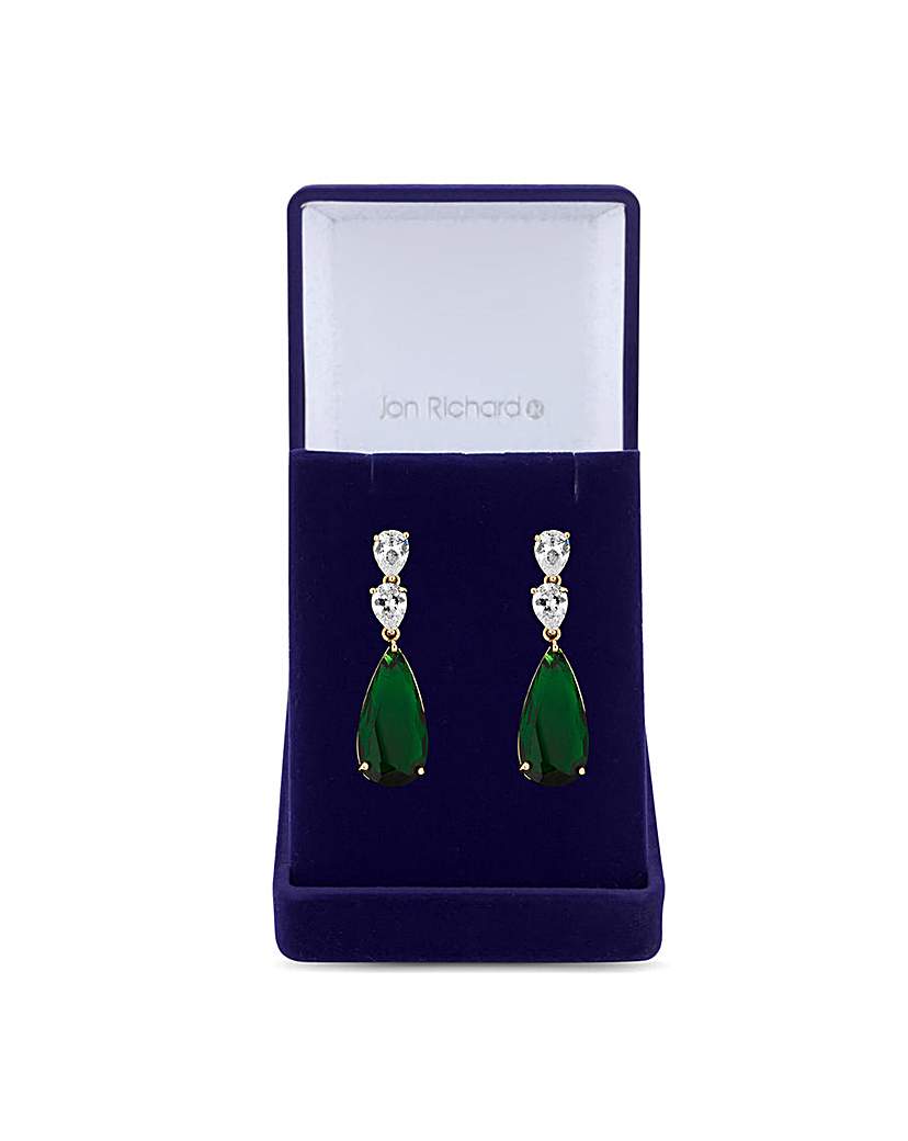 Jon Richard Pear Drop Earrings